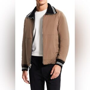 Theory Men's Reversible Black & Tan Down Rector Jacket  Size M